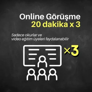 3x20 DAKİKA ONLINE GÖRÜŞME