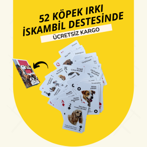 52 Köpek Irkı İskambil Destesi